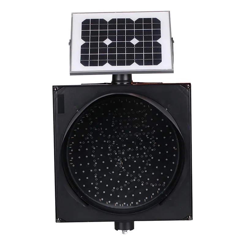 Solar Yellow Flashing Light Yellow Flashing Red Slow Word Light Solar Traffic Light Intersection Warning Light