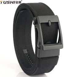 TUSHI Tactical Belt Metal Automatic Buckle cintura militare per pistola cintura militare in Nylon spesso IPSC per cintura portata di nascosto