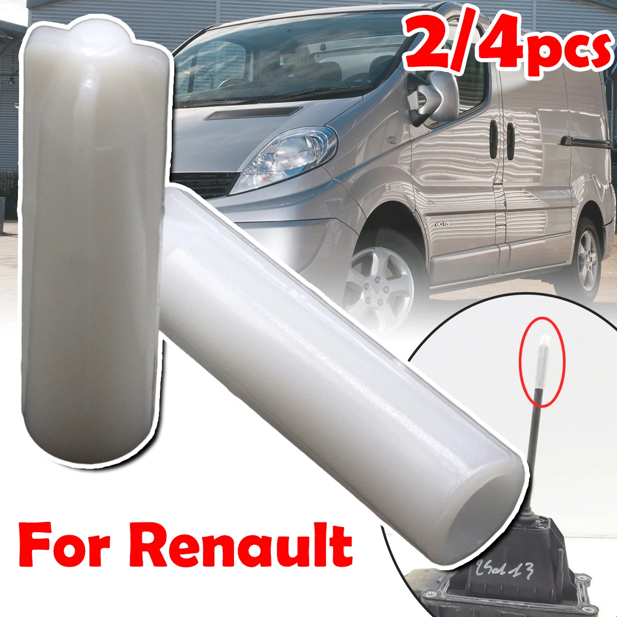 

Inner Sleeve For Renault Scenic Master Laguna Trafic Lodgy Modus Gear Shift Knob Stick Rod Lever Pen Adapter Car Accessories