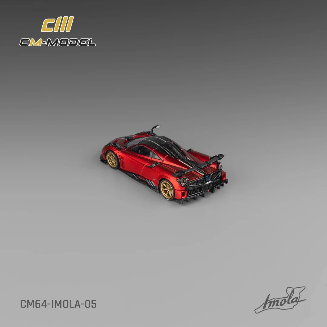 CM Model 1/64 Pagani Imola  Red 0uick Snap-0n Wheels Two Stance Option Alloy Car Model Children Gift