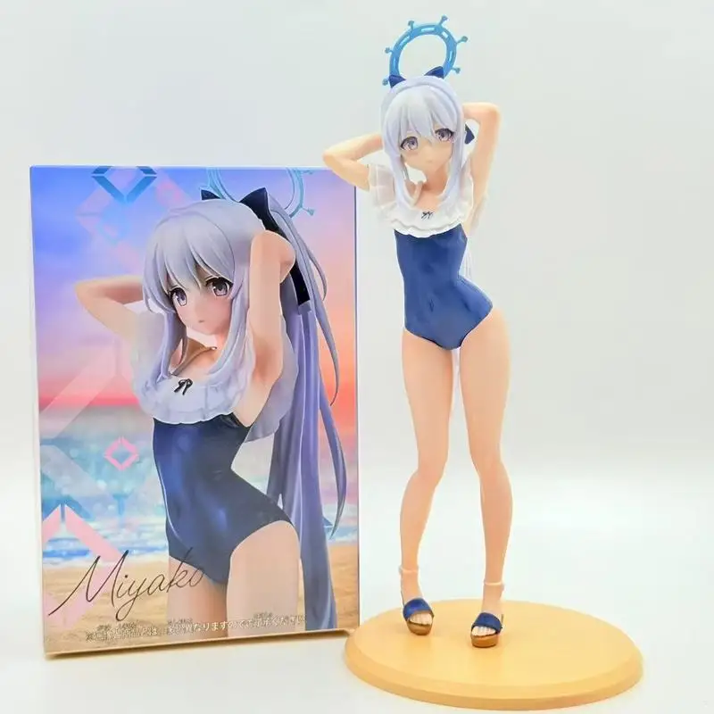 الأزرق الأرشيف مقياس أزور لين بولا شاطئ البحر صدفة ملابس السباحة Tsukiyuki Miyako لعبة أنيمي فتاة جميلة عمل الأرشيف الأزرق