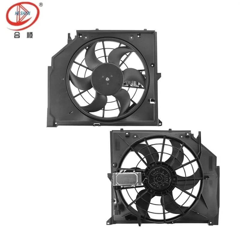 Radiator Cooling Fan compatible with 323i 325i 325xi 328i 330i, OE 17117561757 17117525508 17117510617
