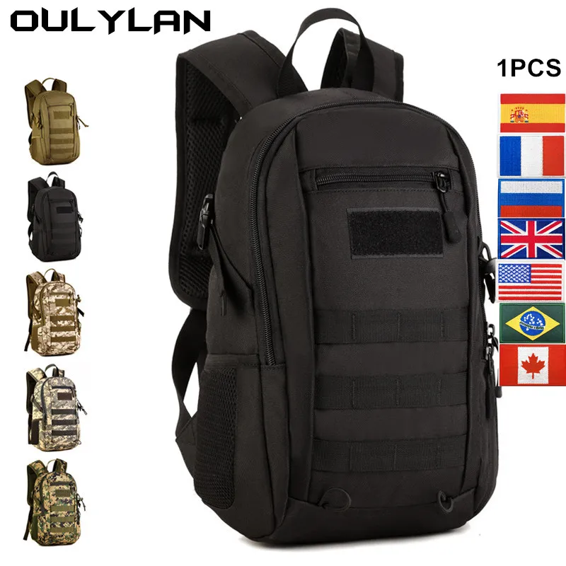 Oulylan Small  Tactical Backpack Man Outdoor Waterproof Travel Bags Camping Fishing Hunting Rucksacks Black Mochila