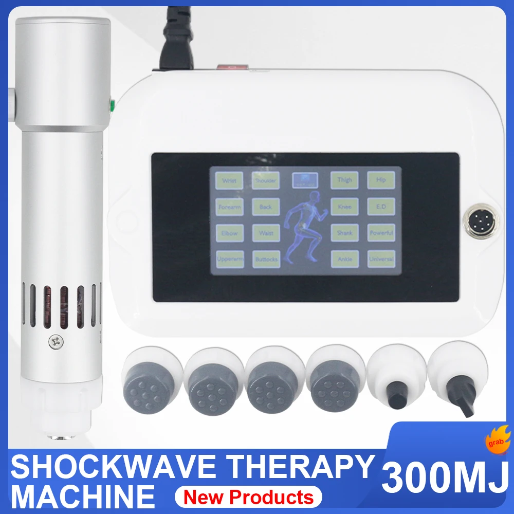 

300MJ Shock Wave Therapy Machine For ED Treatment Relieve Wrist Pain High-Tech Handle Professional Shockwave Massager 2025 New