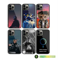 Hip Hop J-Juice Wrld Phone Case For iPhone 15,14,13,12,11,Plus,Pro,Max Mini Magsafe Magnetic Wireless Charging