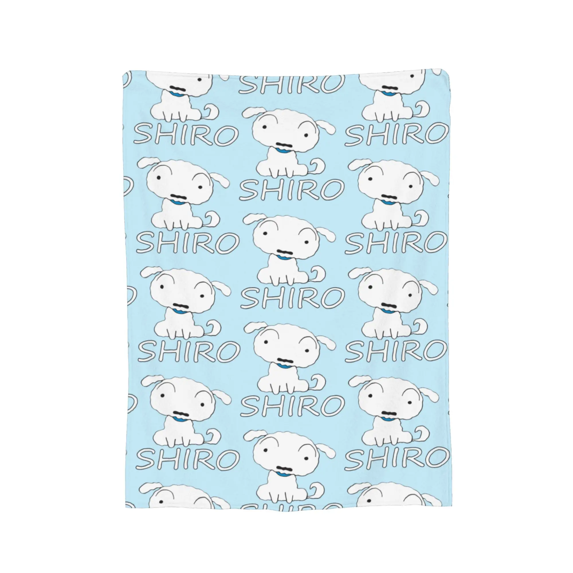 Shiro Crayons Shin-chans dog Blankets Flannel Spring/Autumn Ultra-Soft Throw Blanket for Bedding Couch Plush Thin Quilt