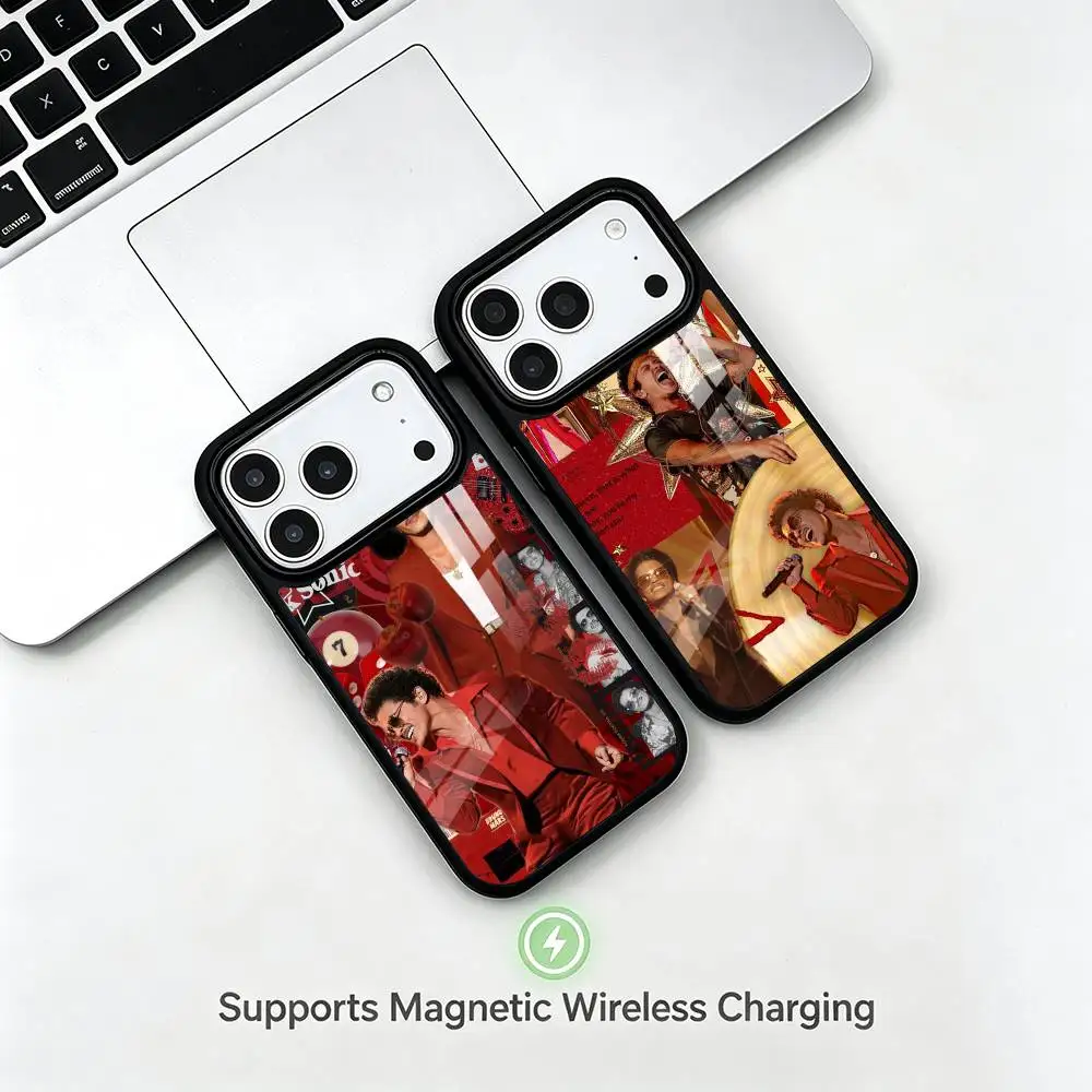 Bruno Mars  gift Phone Case For iPhone17,16,15,14,13,12,11 Plus,Pro Compatible with magnetic wireless charging