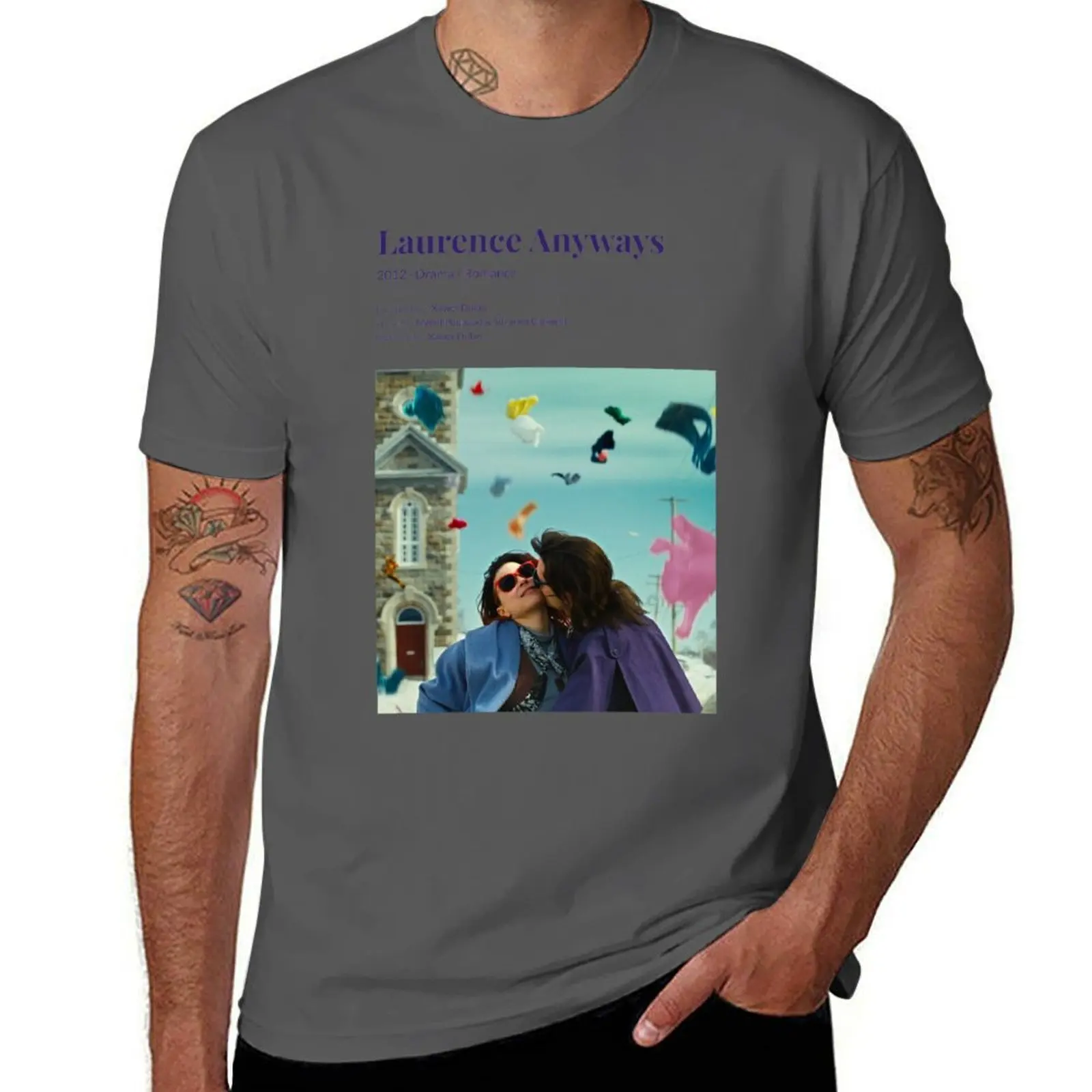 Laurence Anyways (2012) Xavier Dolan Movie T-Shirt Long Lasting Casual T-Shirt