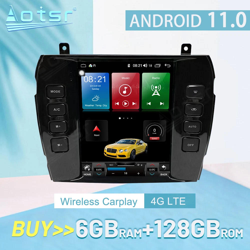 

For Jaguar XJ X-TYPE X Type 2004-2008 Carplay Android Car Stereo Radio Multimedia Player GPS Navigation Auto Audio