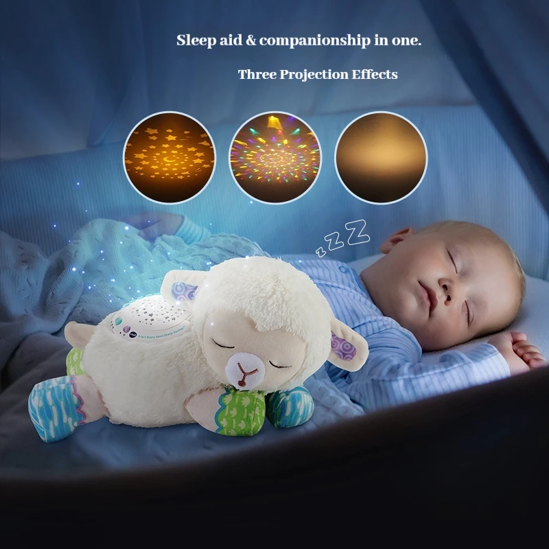 

In Stock 30cm Vtech Little Sheep Sleep Instrument Baby Soothing Doll Detachable Baby Lullaby Toys Christmas Gifts For Friends
