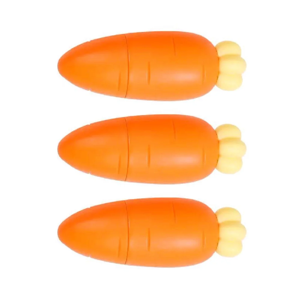

3Pcs Highlighters Carrot Shape Mini Portable Colored Marker Pens Smooth Writing for Study Office School Supplies Fluorescent