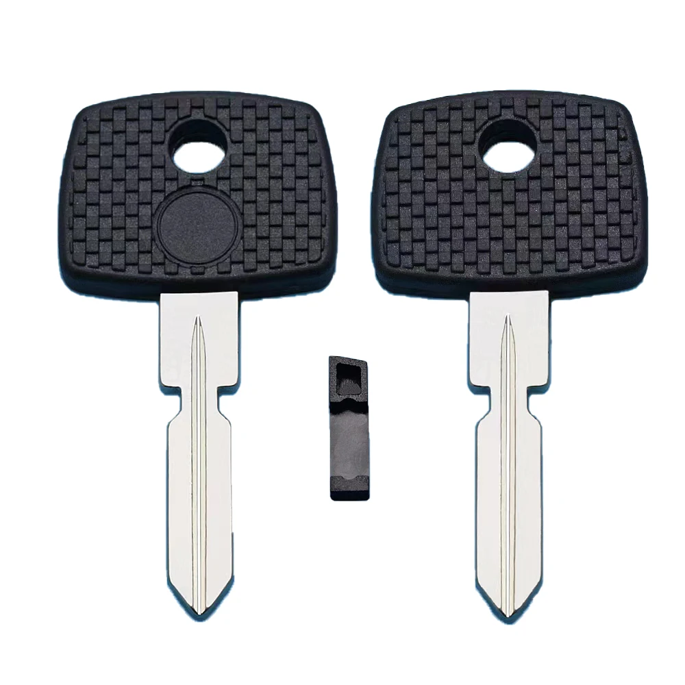 Keychannel High Quality 2pcs Car Key Tansponder Shell Chip Case For Benz Spare Key Replacement With HU39 Key Blade