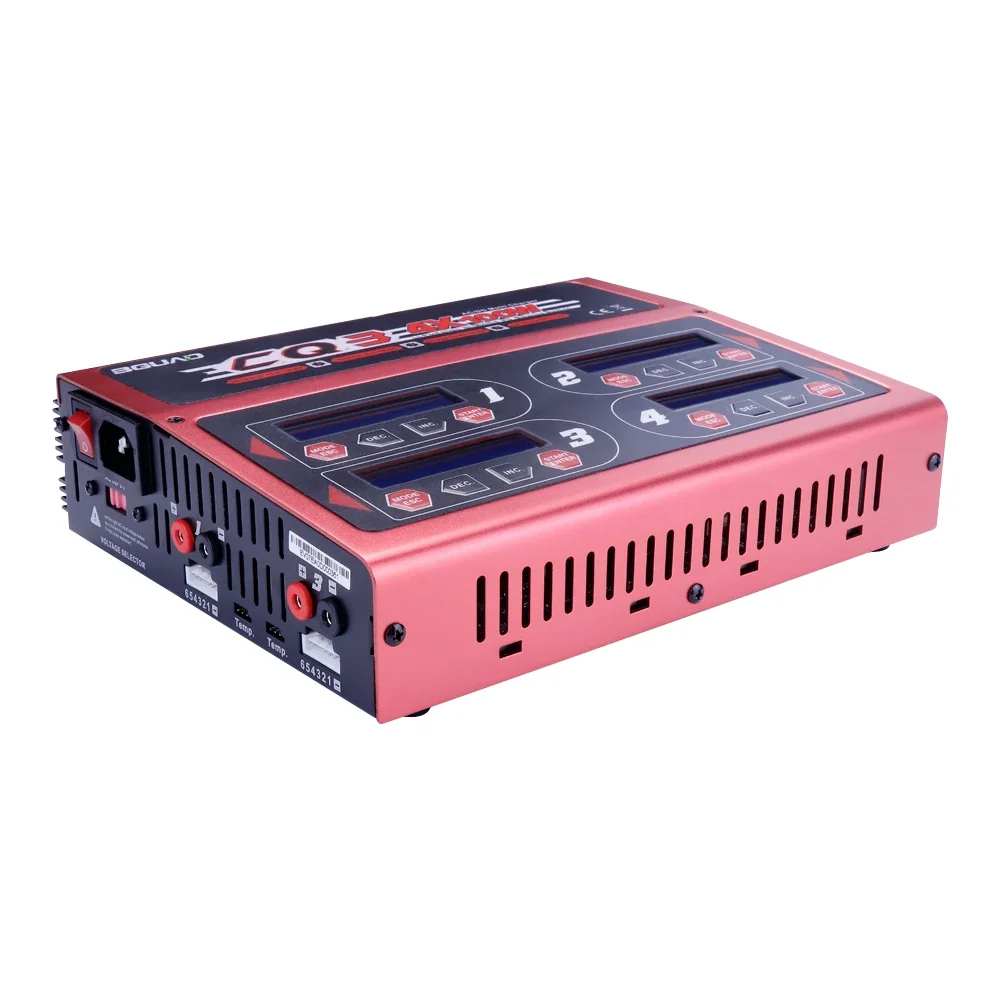 EV-PEAK CQ3 100Wx4 10A 1-6S BALANCE Charger พร้อมอะแดปเตอร์ JST_XH สําหรับ LiPo LiFe NiMH NiCd แบตเตอรี่