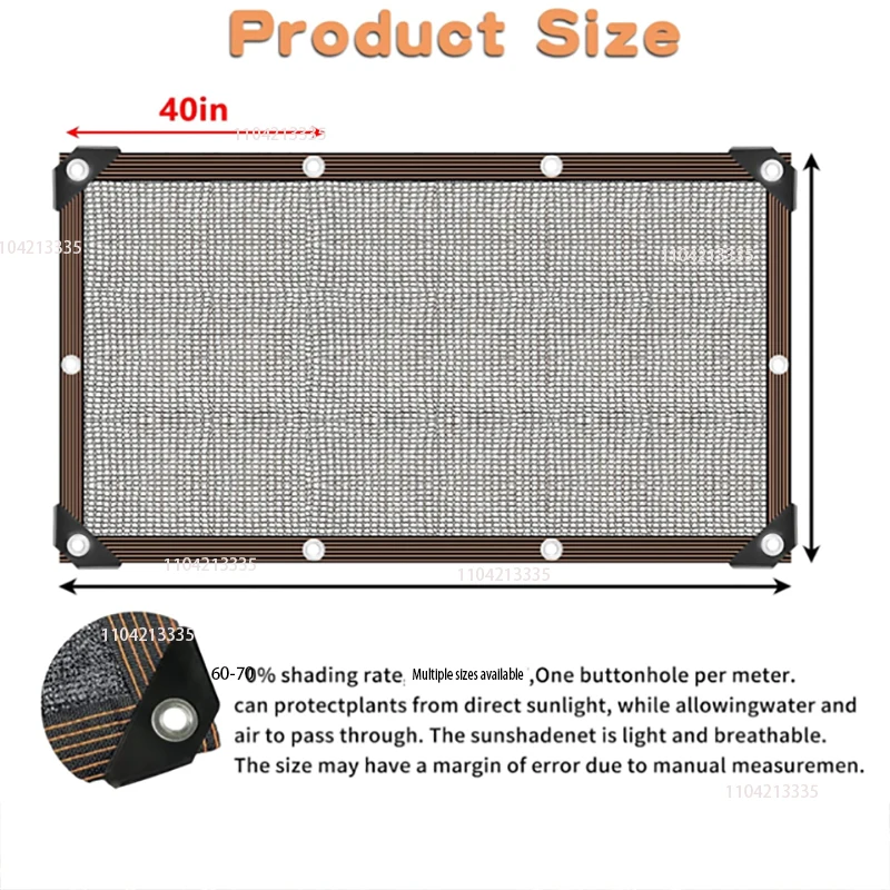 Sun Shade Net Multi-Purpose for Yard Balcony Plant Cover UV Protection Durable Netting for Garden Privacy Screen