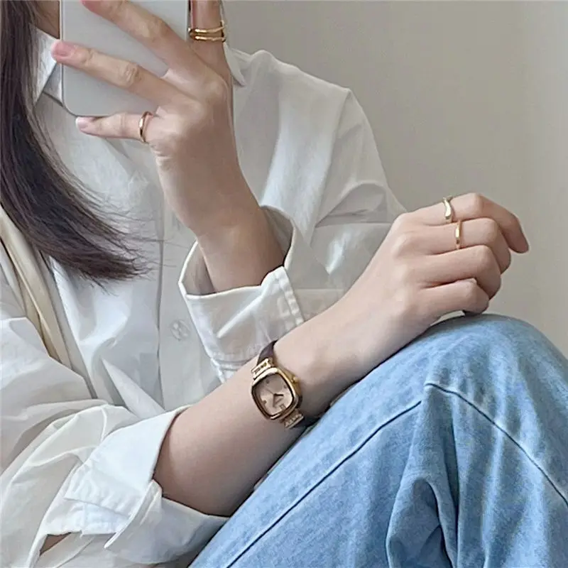 Relojes cuadrados Para Mujer, relojes de pulsera simples de cuarzo, relojes informales Para niñas y estudiantes, Reloj de regalo Para Mujer, Reloj Para Mujer