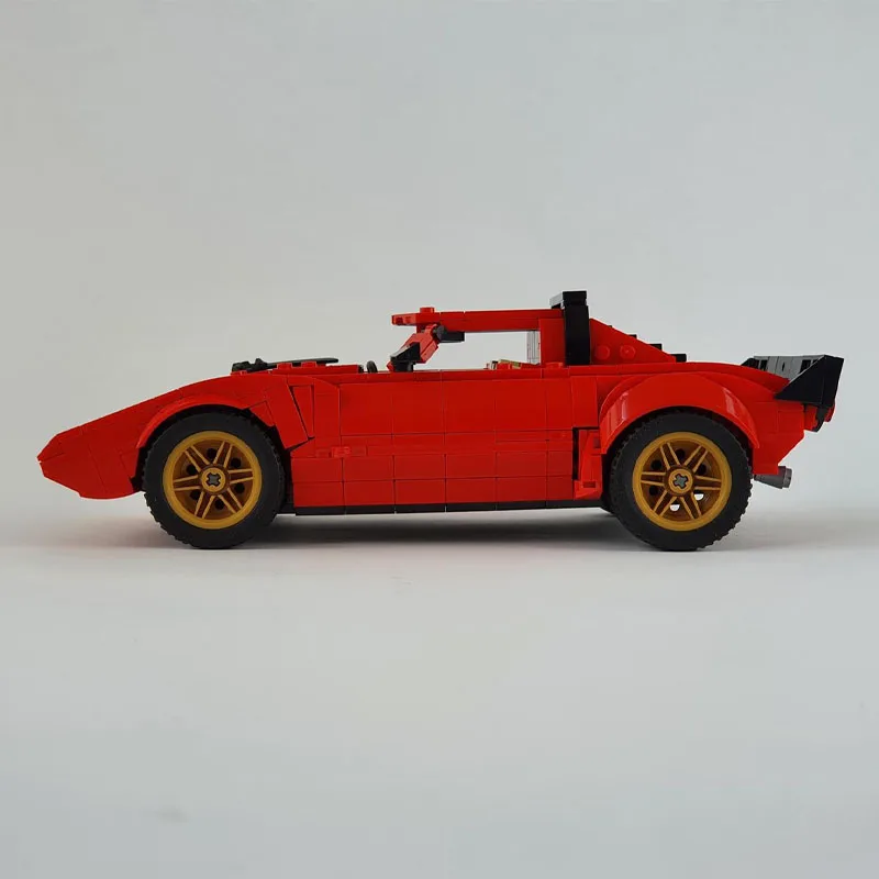 MOC-78043 Red New Supercar Building Block Model 1048 Parts MOC Creative Kids Birthday Building Blocks Educational Toy Gift