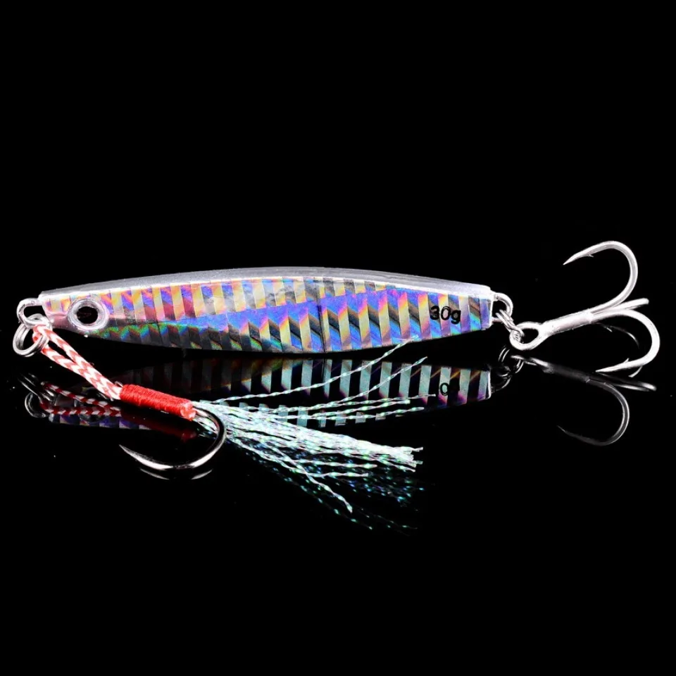Metal Jig Fishing Lure 22g Shore Cast Hook Swimbait Artificial Bait Laser Cover Pesca Sea Pike Bass Accessories Spinning Tackle image 6