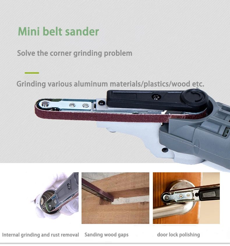 

220v Tube Belt Sanders Polisher,portable Polishing Machine for Stainless Steel Tube Processing Polishing Tool
