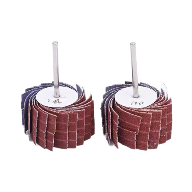 1 piece 35*50*6mm Mounted Abrasive Sanding Cloth Wire Striping Grinding Wheel for Curved Surface Wood Carving Polishing