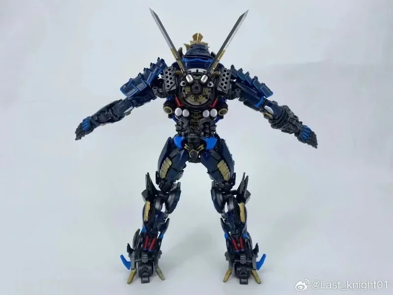 Transformation last knight lk01 LK-01 drift blauer Schwert kämpfer gepaart mit dlx robot action figur modell