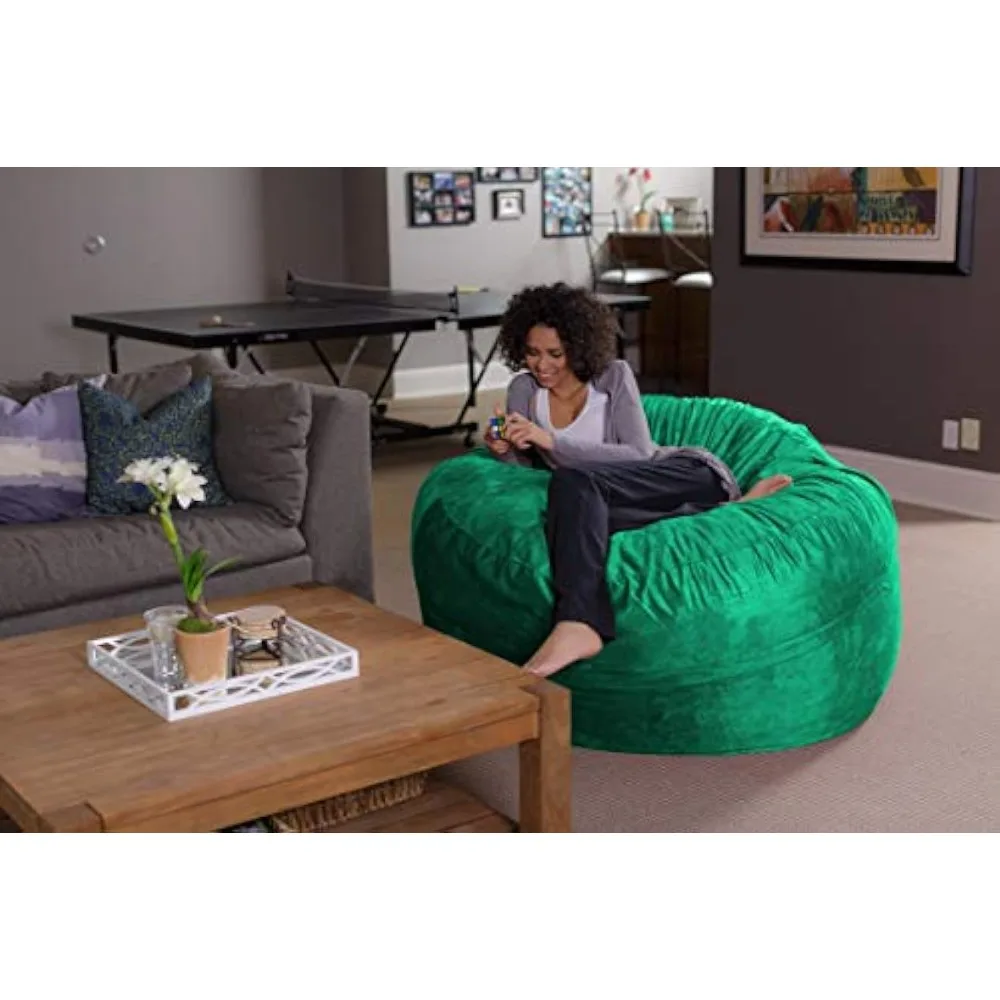 Sofa Sack - Plush Ultra Soft Bean Bags Chairs Kids, Teens, Adults - Memory Foam Beanless Bag Chair Microsuede Aqua Marine 5'