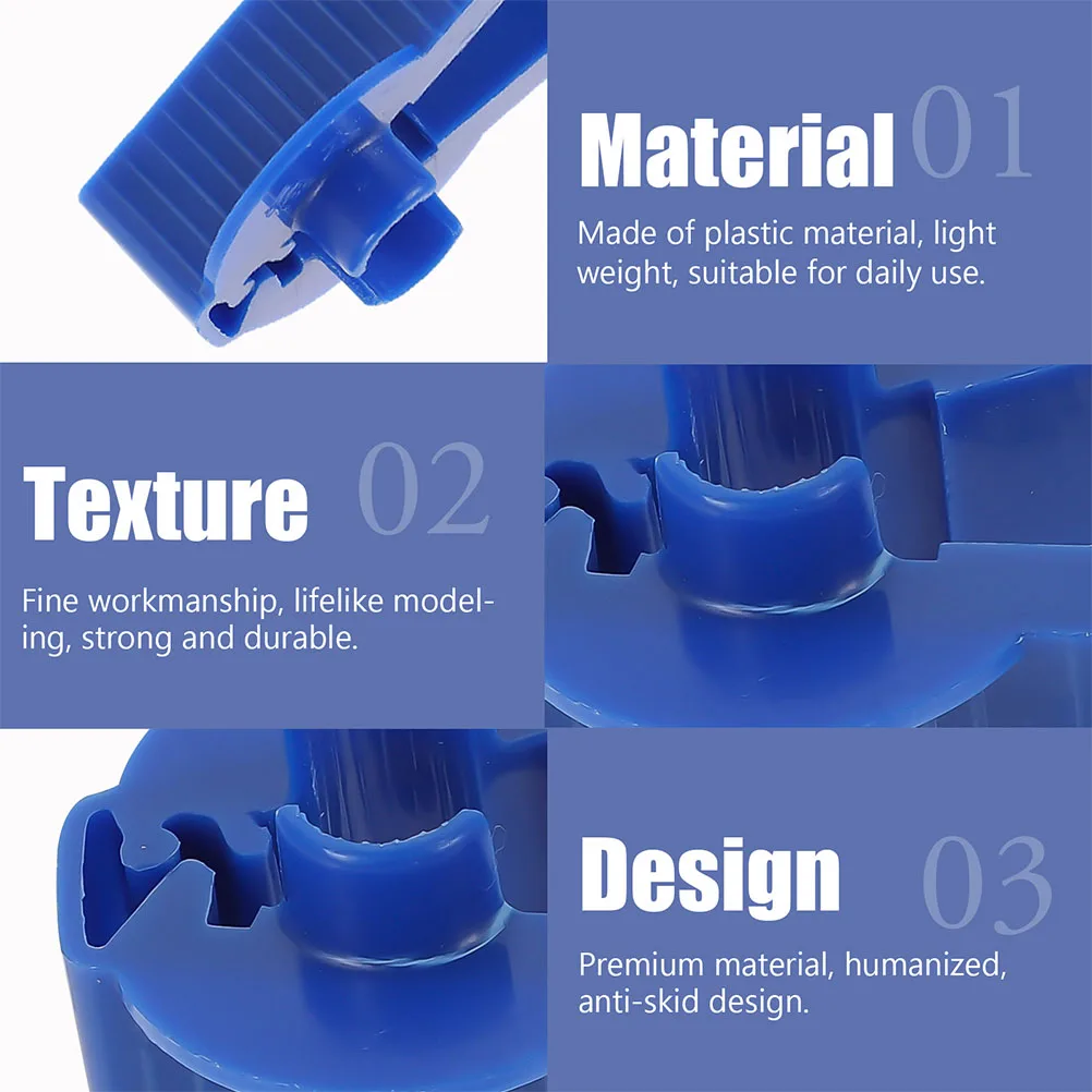 

10pcs ABS Peritoneal Dialysis Clamps Medical Tubing Fixator Flow Control Clips for Peritoneal Bag Replacement