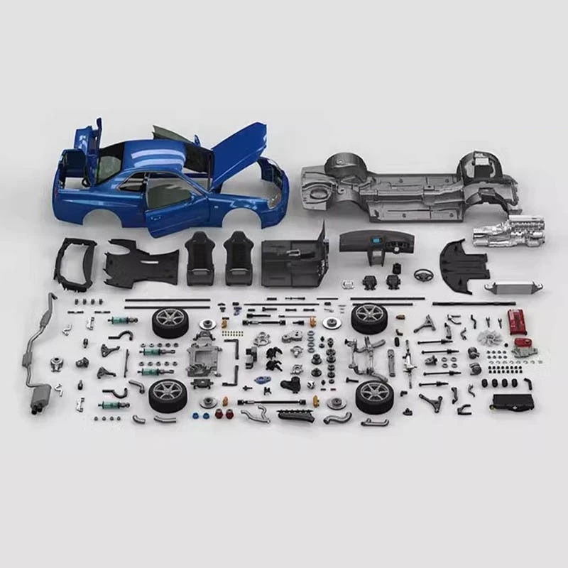 Capo Gtr34 1:8 リモートコントロールオールメタルフラットランニングドリフトカーシミュレーション Rc ダイナミック組み立て可能秒静的