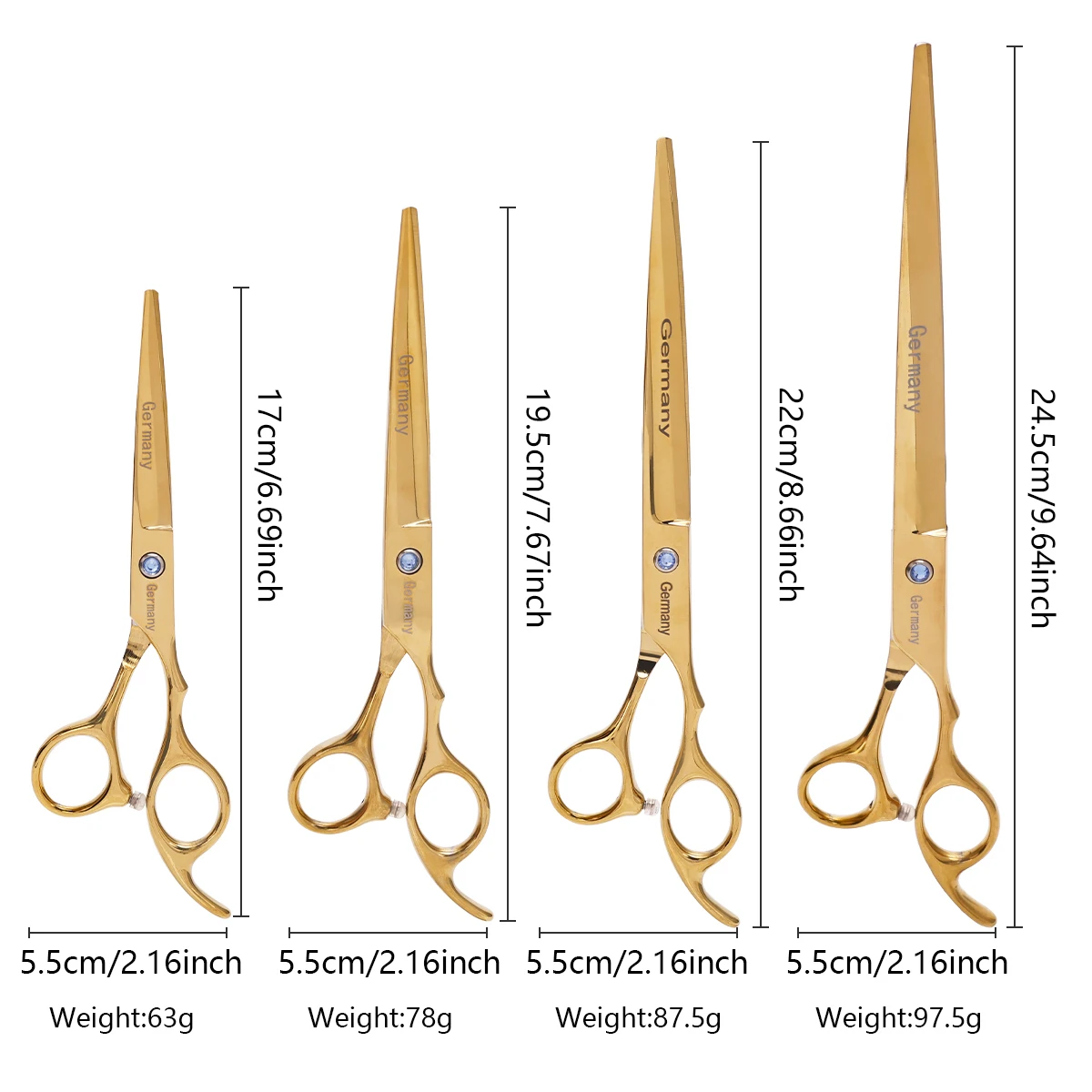 Multiple Sizes  Hairdressing Scissors High Quality Salon Flat Cuts Haircut Stainless Thinning Shear Barbershop Styling Tools