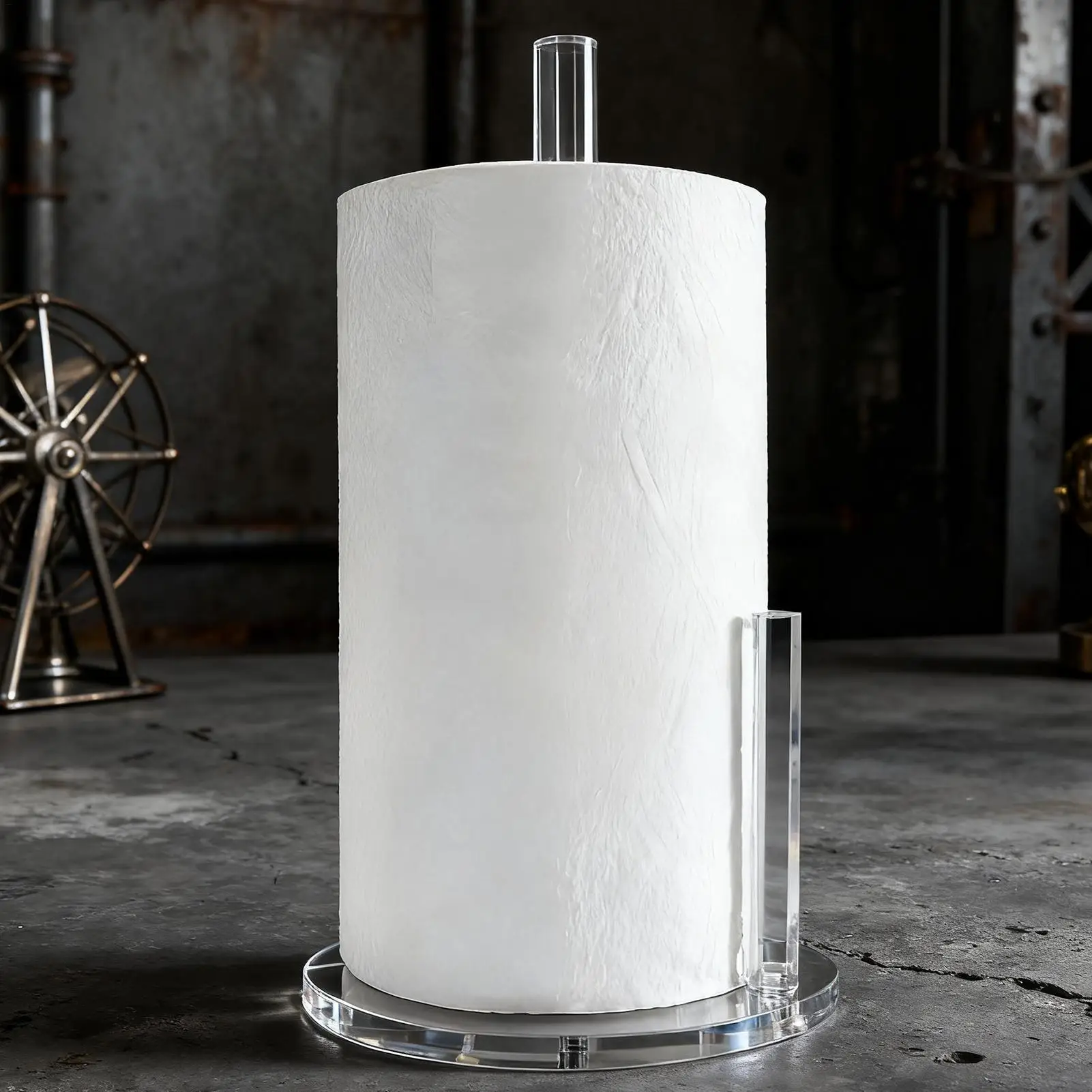 

Paper Towel Holder Acrylic Tissue Roll Rack Paper Towel Dispenser for Bathroom Toilet Pantry Desk Table Apartment Nursery