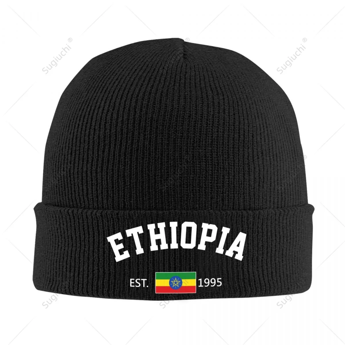 Knitted Hat Unisex Ethiopia EST.1995 Independence Day For Men Women Boys Winter Autumn Beanie Cap Warm Bonnet