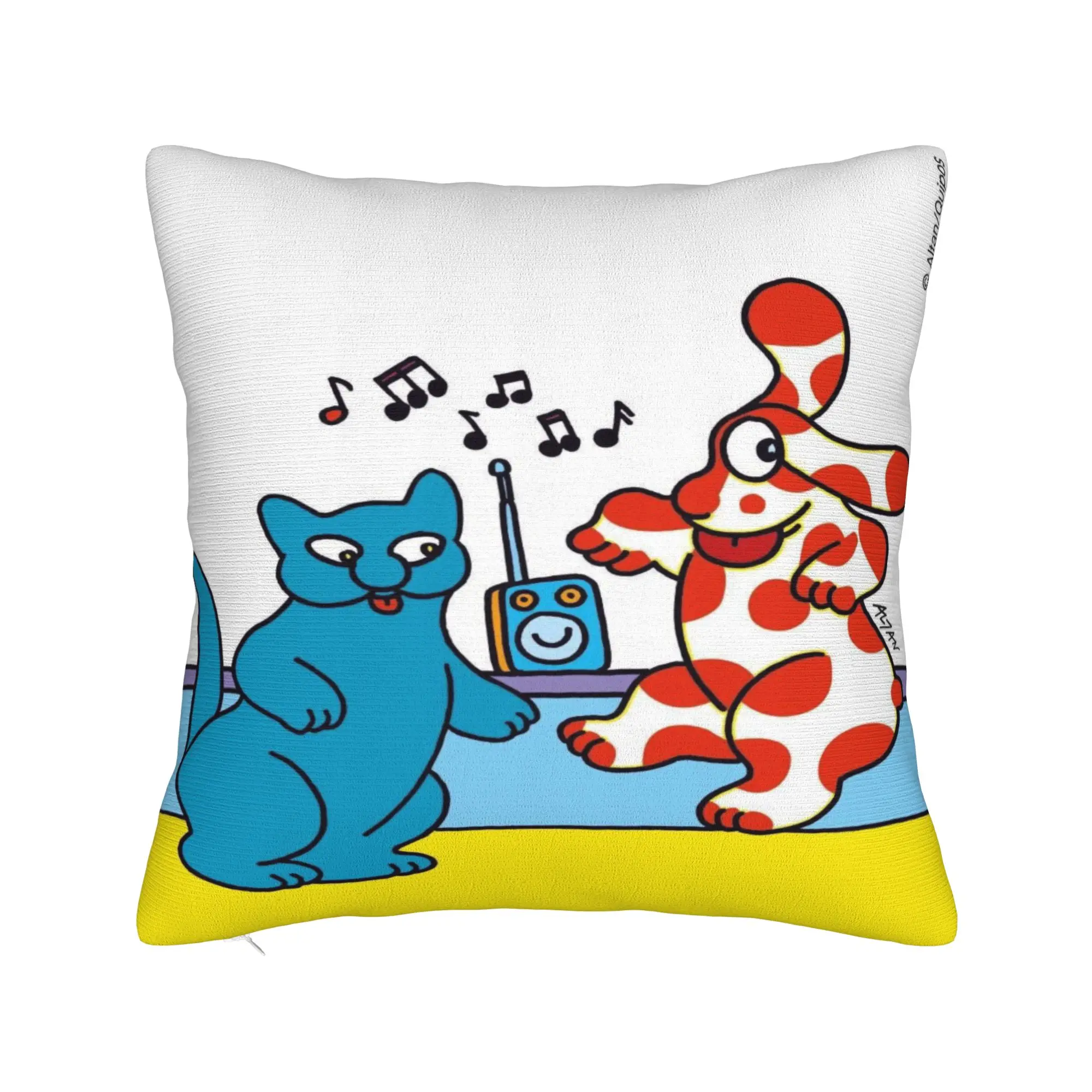 Cartoon La Pimpa Pillow Cover  Cute Funny Pillow Case For Sofa Bedroom Home Decor Design Cushion Cover Birthday Present