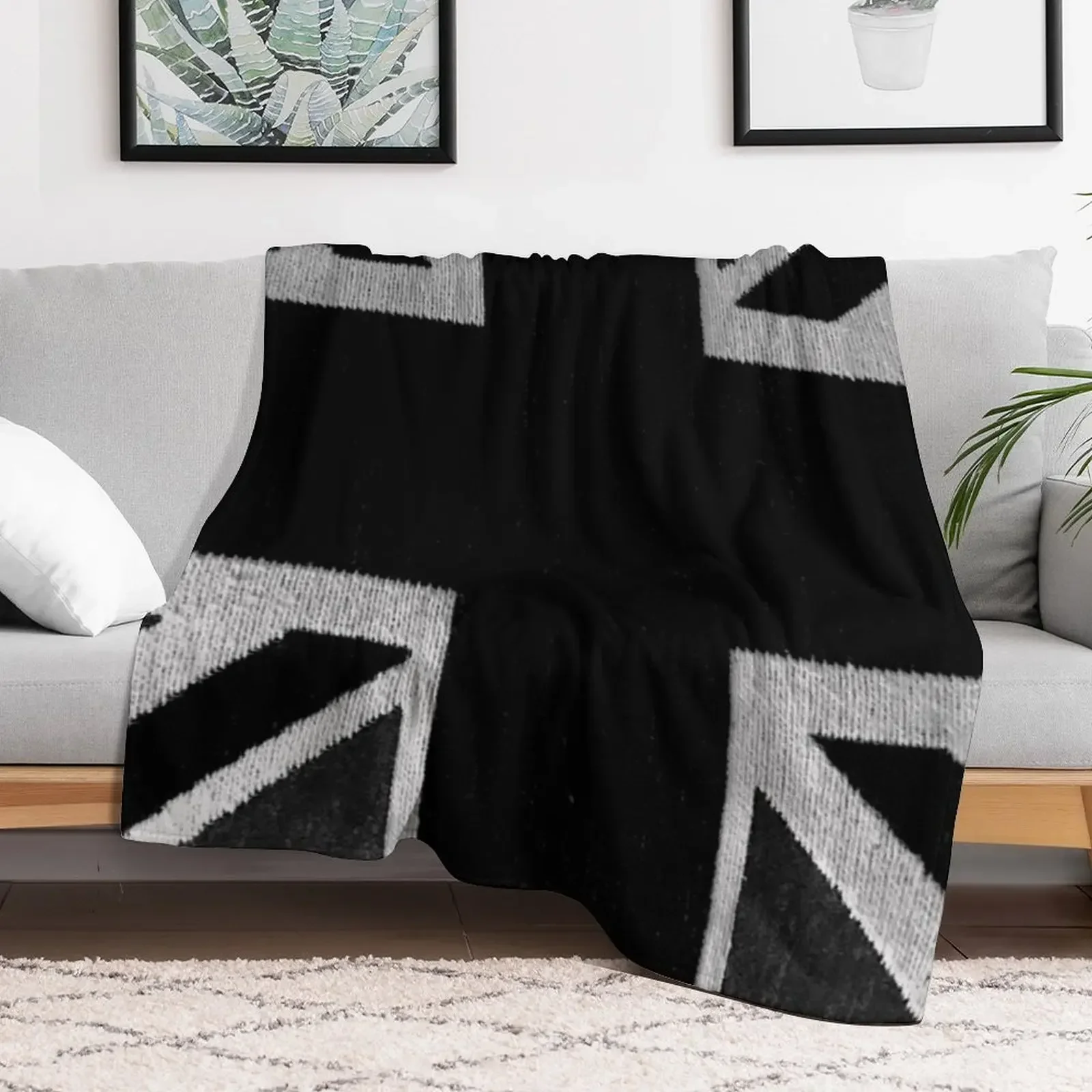 UNION JACK black & white Throw Blanket Luxury Throw christmas decoration Furrys Blankets