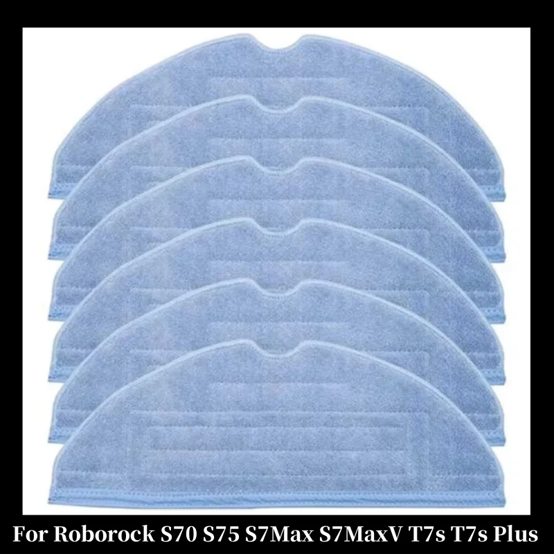 

Mop Rags For Roborock S7 Part Mop Cloths For Roborock S70 S75 S7Max S7MaxV T7s T7s Plus Robot Vacuum Cleaner Mop Replacement
