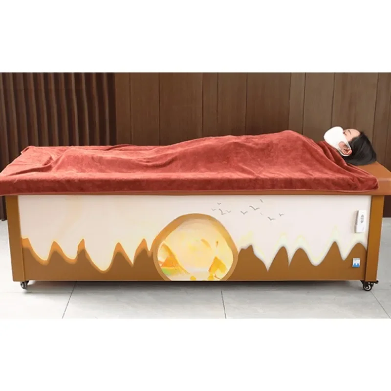 Automatic Smoke-Free Open Fire Moxibustion Bed Full Body Moxibustion Home Steaming Bed