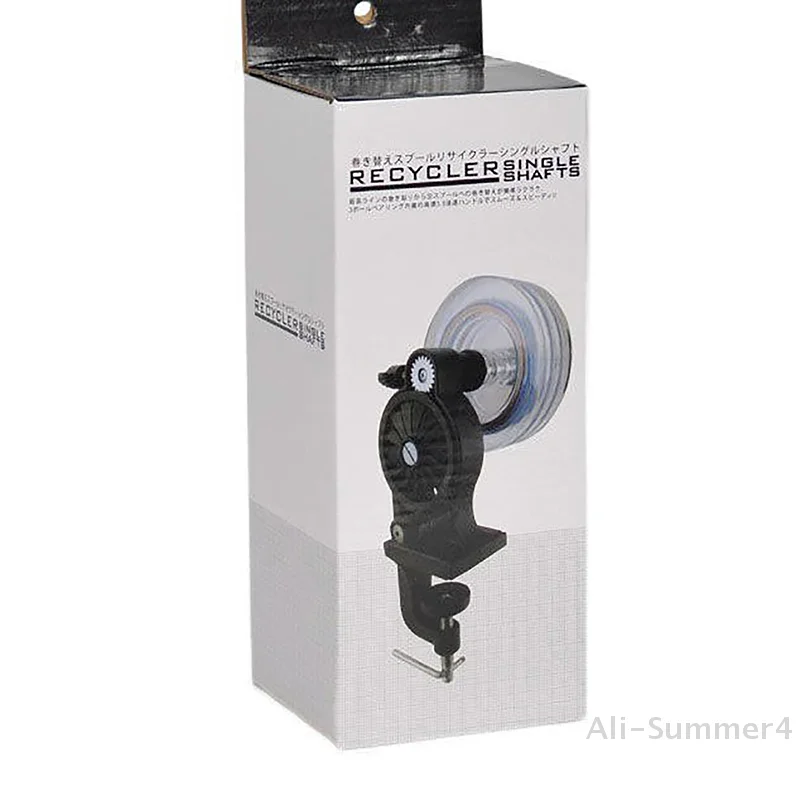 خيط صنارة الصيد التخزين المؤقت المحمولة الجدول المشبك خيط صنارة الصيد اللفاف قابل للتعديل الصيد بكرة خط التخزين المؤقت آلة لقضبان سميكة/رقيقة