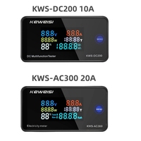 KWS-AC300 DC200 DC 0-200V Voltmeter Ammeter Power Energy Meter AC 50-300V Wattmeter Electricity Meter with Reset Function 0-10A