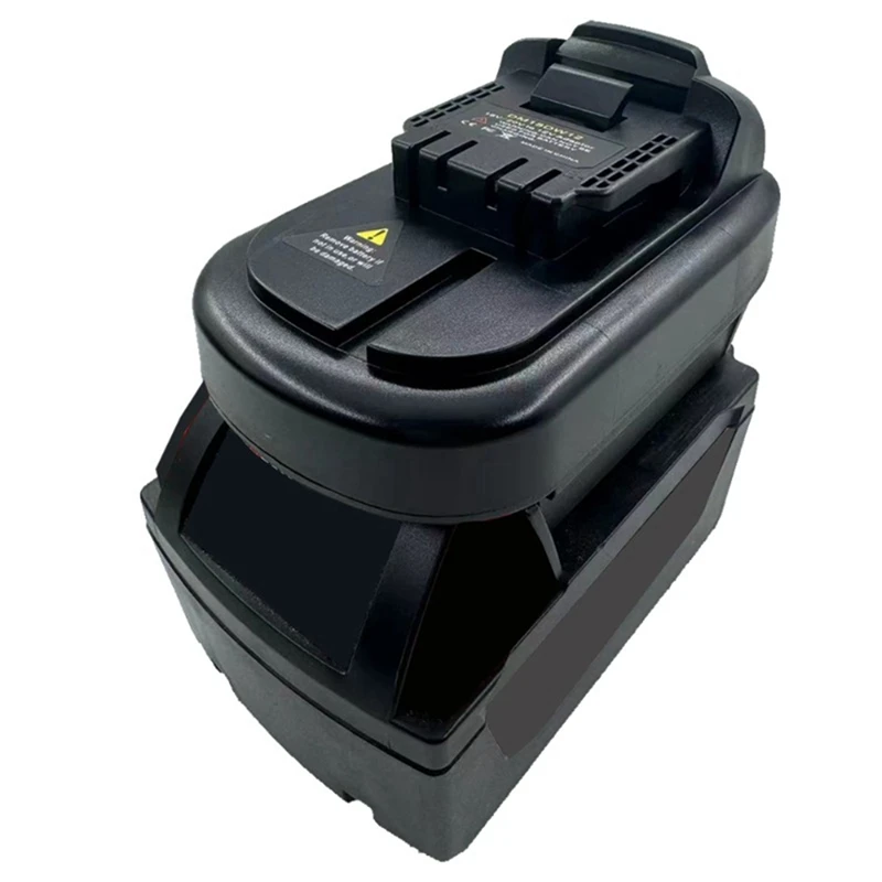 DM18DW12ตัวแปลงแบตเตอรี่แปลงสำหรับ DeWalt/milwaukee แบตเตอรี่ลิเธียม18V 20V เป็นเครื่องมือเปลี่ยนแบตเตอรี่ DeWalt 12V