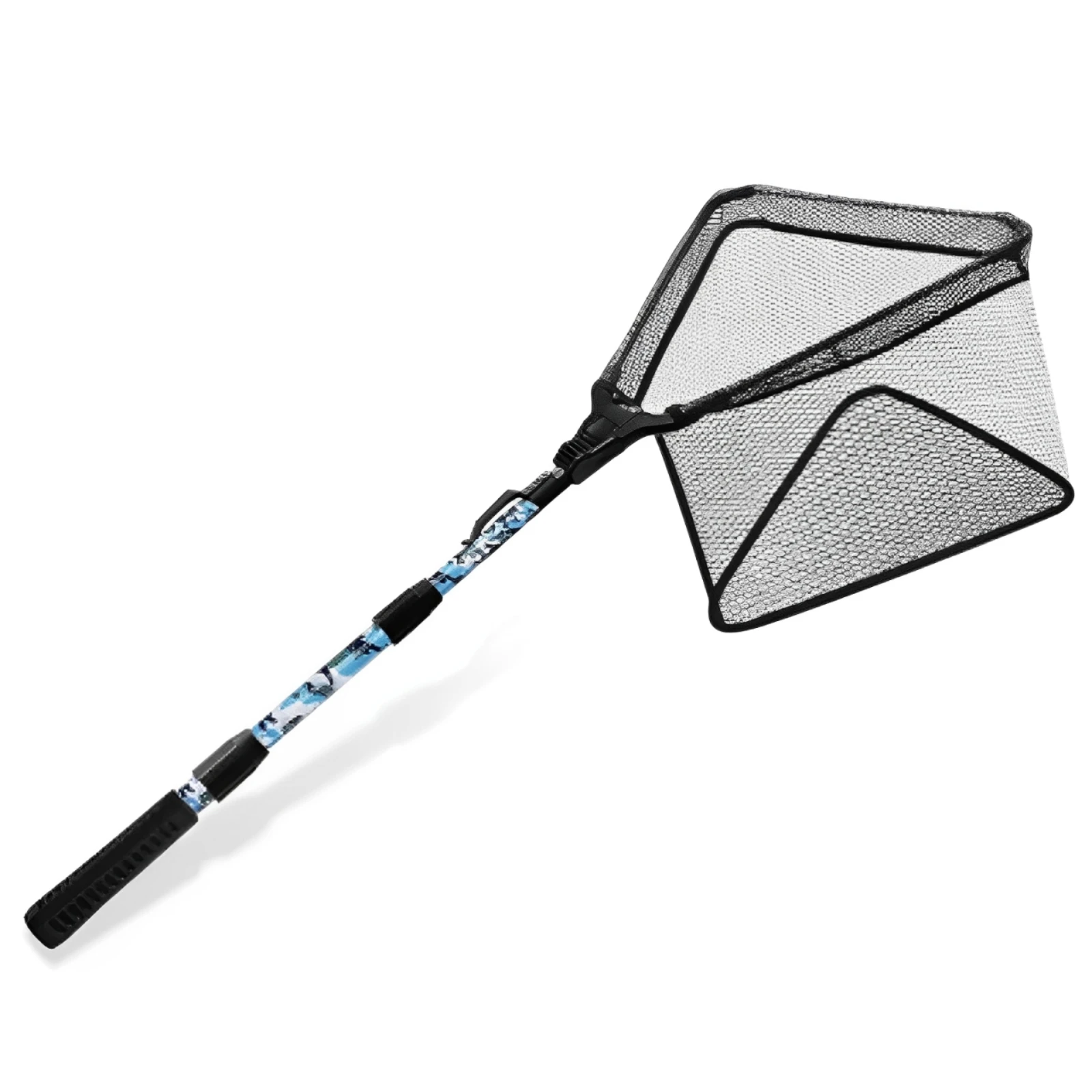 

SANLIKE 1.1m Foldable Fishing Net Fibreglass Telescopic Pole Anti-tangle Rubber Coated For Freshwater Saltwater Fishing Tackle