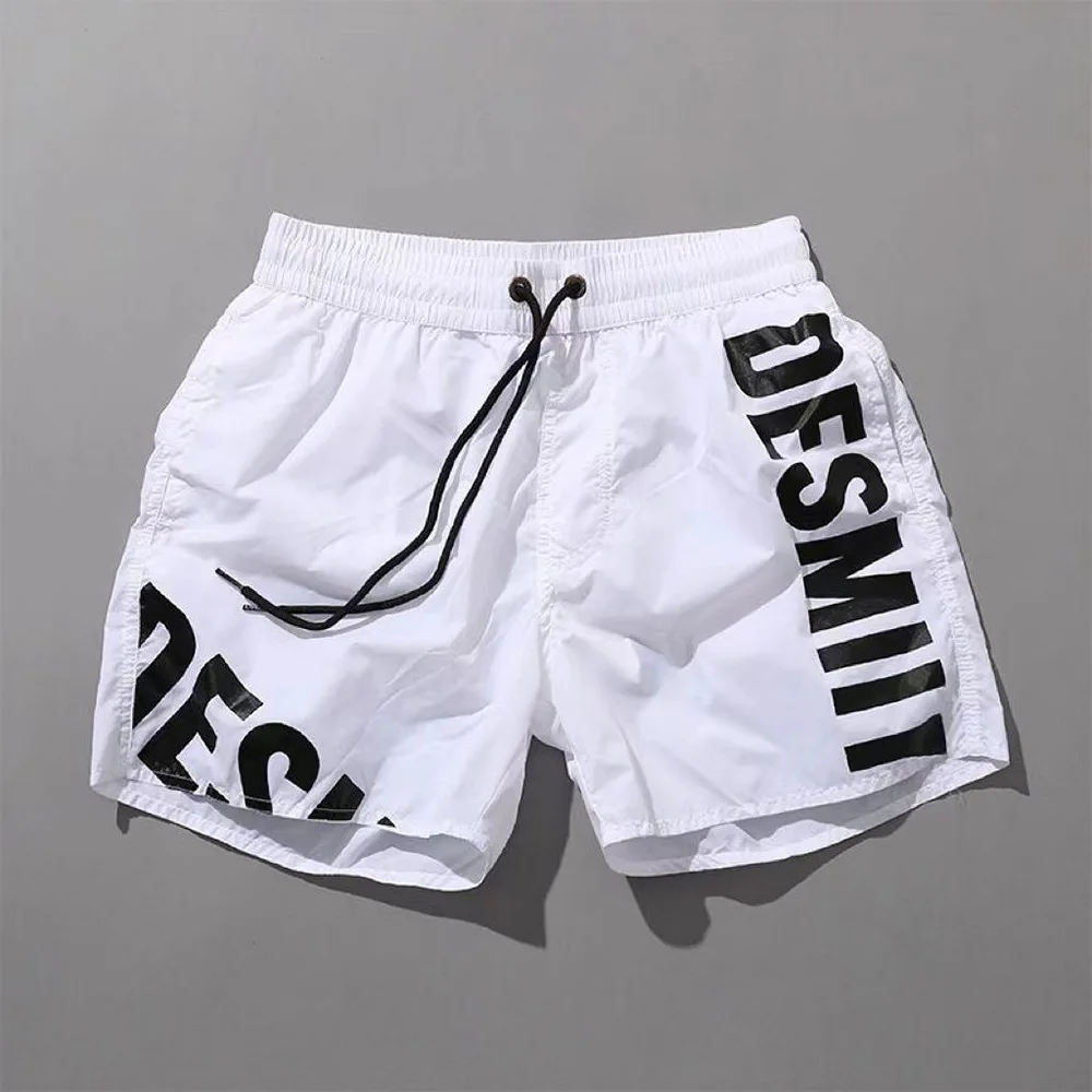 Mens Swim Trunks Gym Training Sport Shorts Summer Beach Wear Quick Dry Breathable Jogging Lightweight Casual Shorts Male 2024