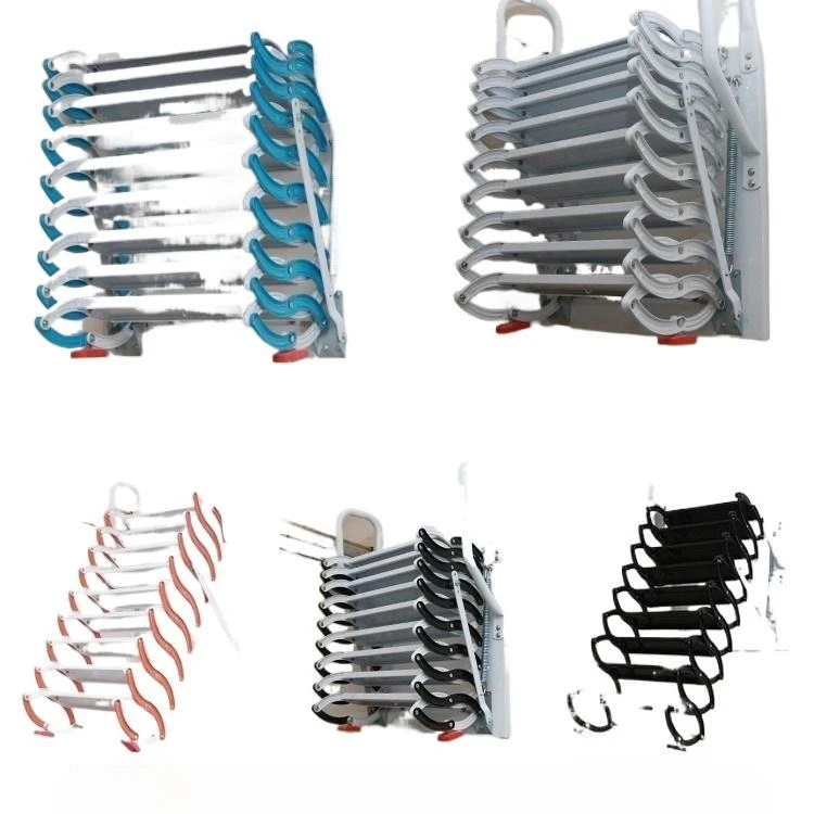 

Foldable stretch folding, retractable stairs, attic wall hanging simple stairs, raised outdoor wall climbing elevator
