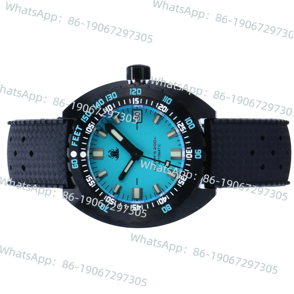 

Тактические механические часы для дайвинга с изображением лягушки и морского ушка, ограниченная серия 2025 года, 200 метров, светящиеся водонепроницаемые часы