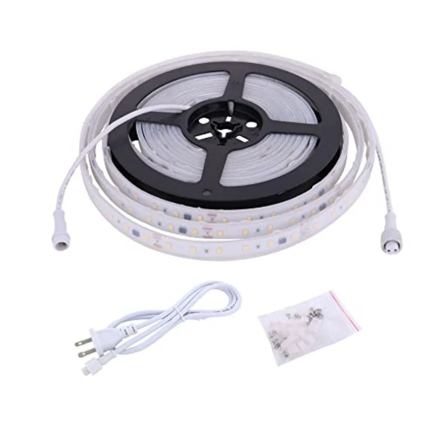 120V Dimmable LED Strip Lights 4200K Daylight, Work with Smart Plug, 110V Dimming by Wall Dimmer, No Driver Need, Waterproof IP