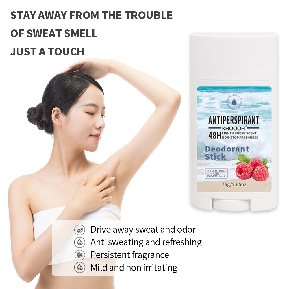 75g Anti Odor body Deodorant Natural Underarm Deodorant Stick Refreshing Application Women Men Antiperspirant Cream Portable