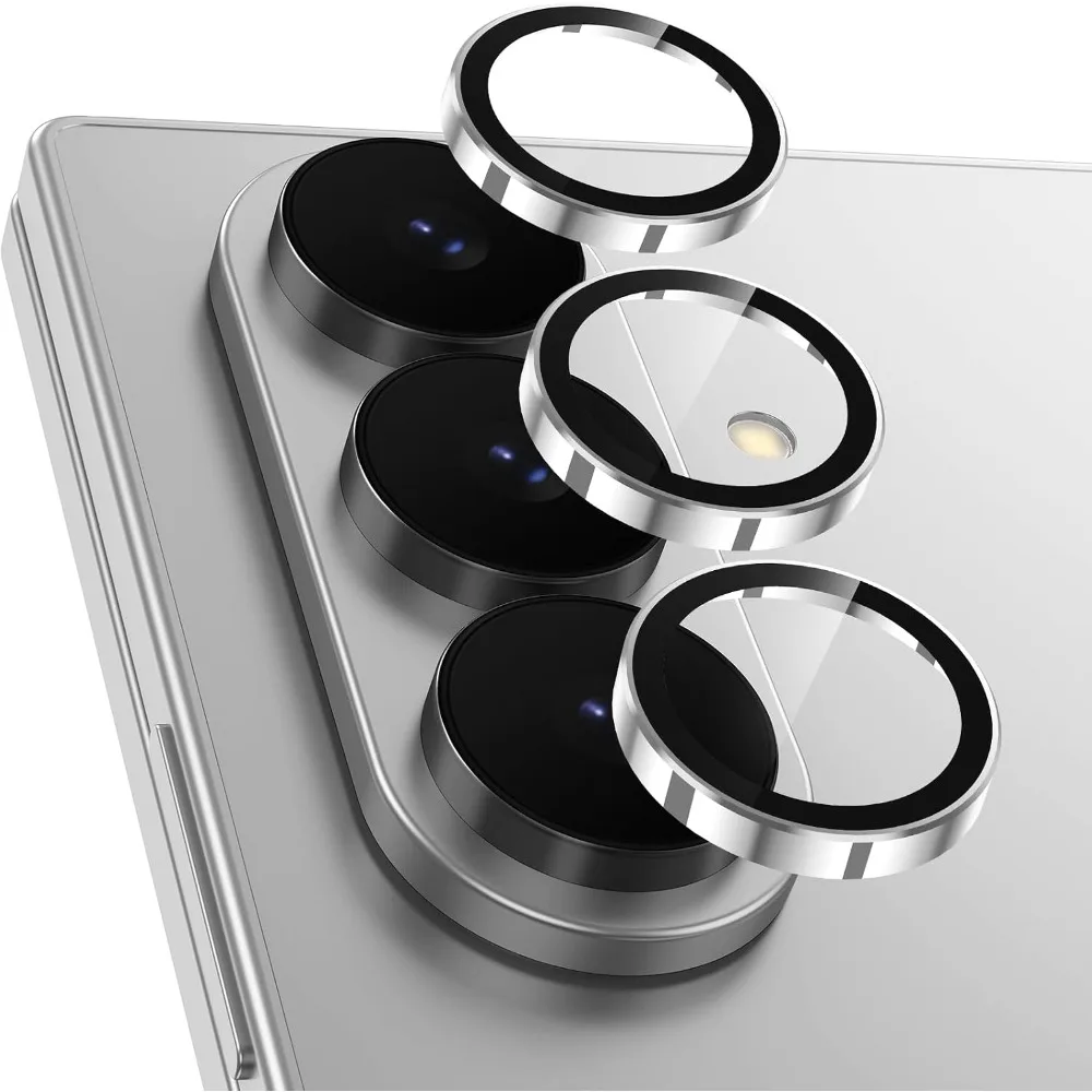 High Quality 9H Hardness With Metal Ring Camera Protector For Samsung Z Fold 8 Ultra 8 7 6 5 Tempered Glass Lens For Samsung