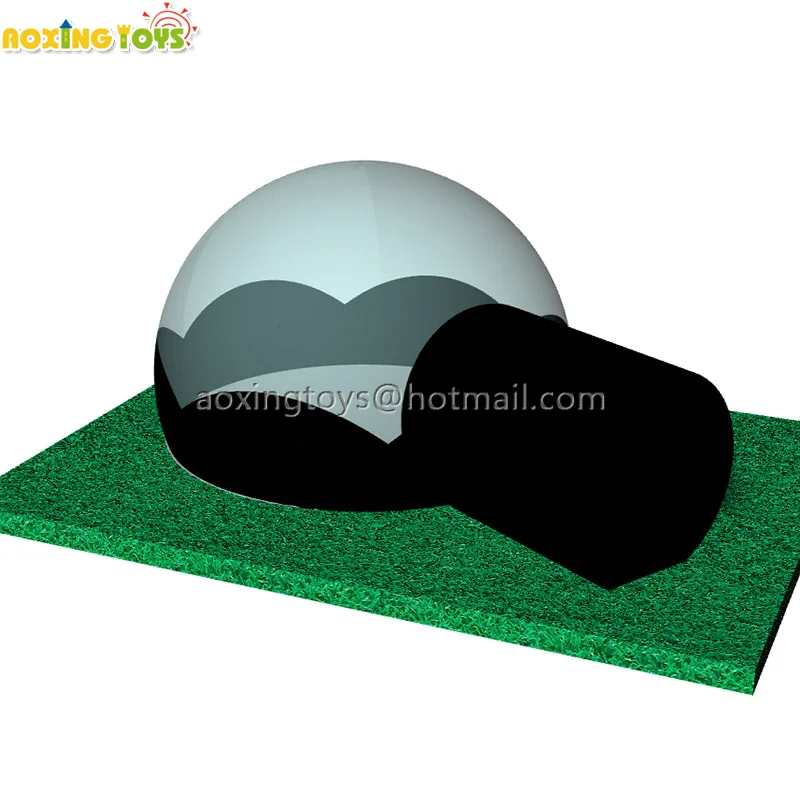 3M/4M/5M Room With Single Tunnel Outdoor Black PVC Inflatable Bubble Tent Dome Camping House For Garden Yard Hotel With Blower