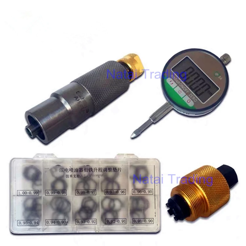 for Siemens Piezo Common Rail Injector Armature Lift Stroke Measuring Seat Adjusting Shims Washer Diesel Injector Repair Tool