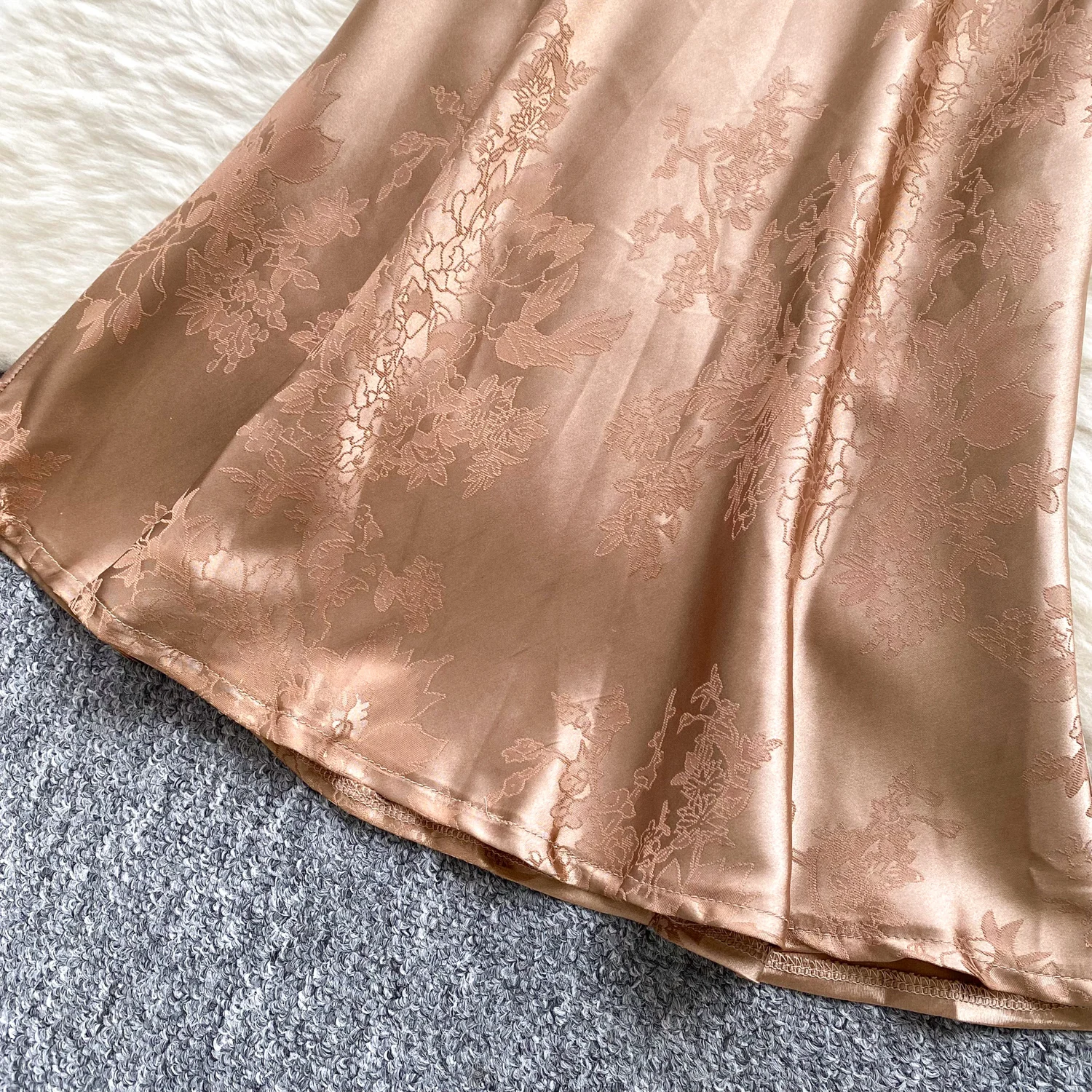 Seksowna, dopasowana sukienka vintage z satyny żakardowej, bez pleców, bez rękawów, długa, syrenka, elegancka letnia sukienka, odzież damska na wakacje.