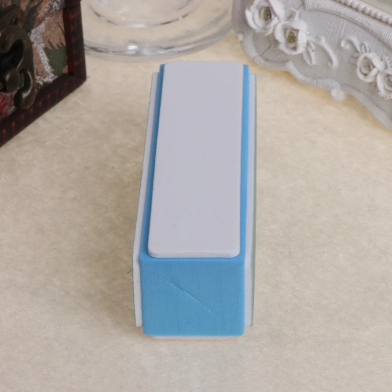 652F 4-Steps Nail Buffer File Grinding Sanding Polishing Block Buffing Blue White Nail File Pedicure Care Nail Art Tools