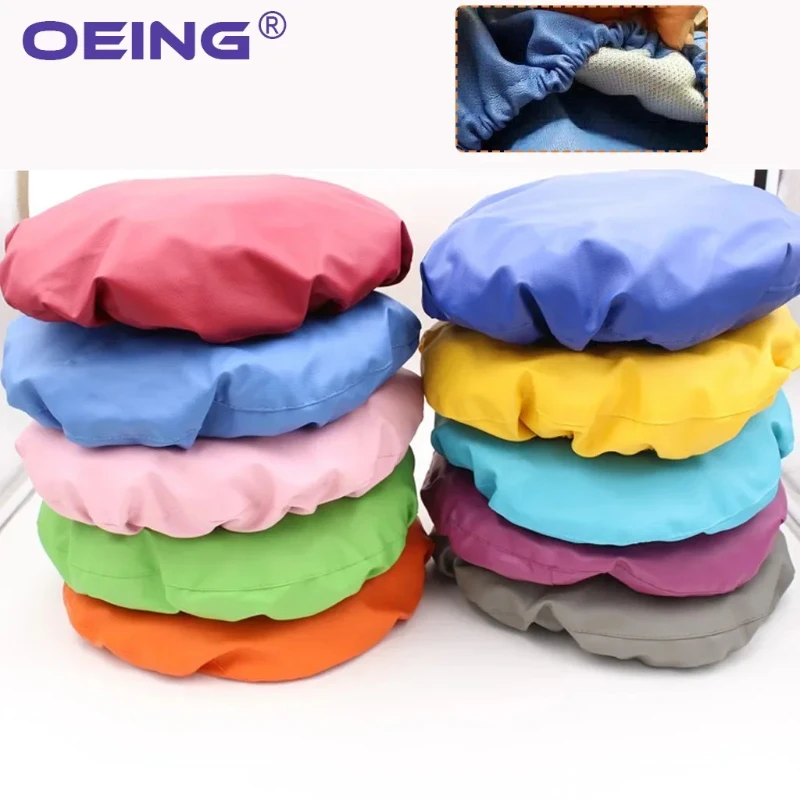 4Pcs/Set Dental Unit Chair Cover PU Leather Dentistry Seat Protector Sleeves Elastic Waterproof Protective Dentist Chair Cover