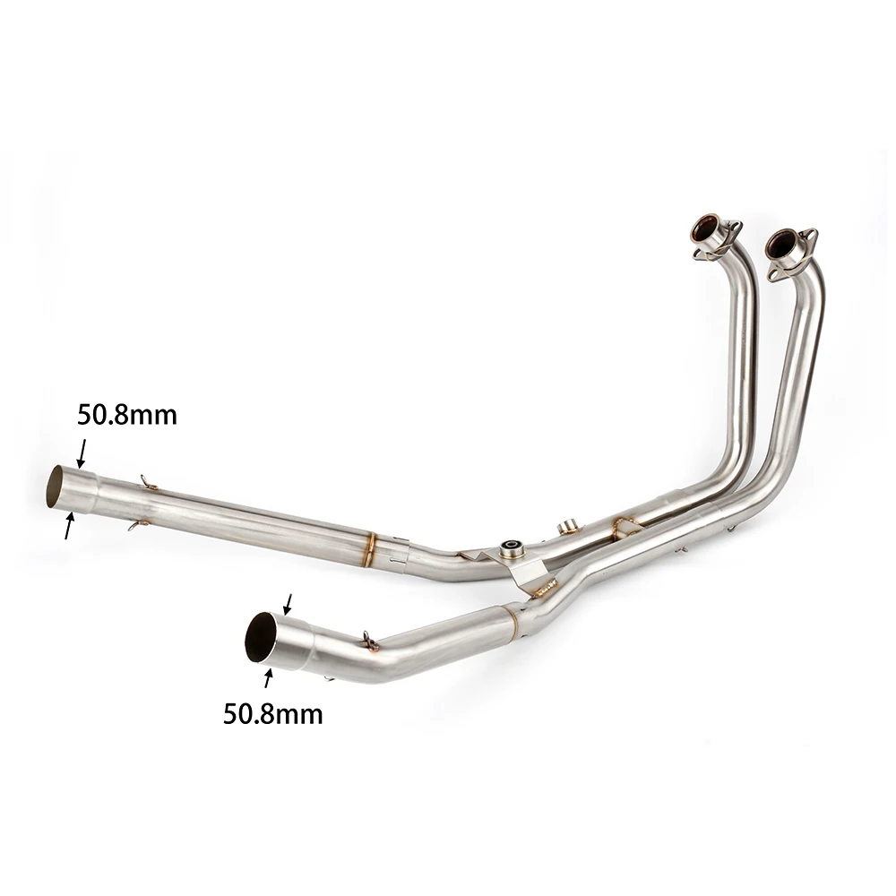 For Yamaha TDM 900 2002 2003 2004 2005 2006-2013 Escape Motorcycle Slip-On Front Link Pipe Exhaust Pipe Exhaust System